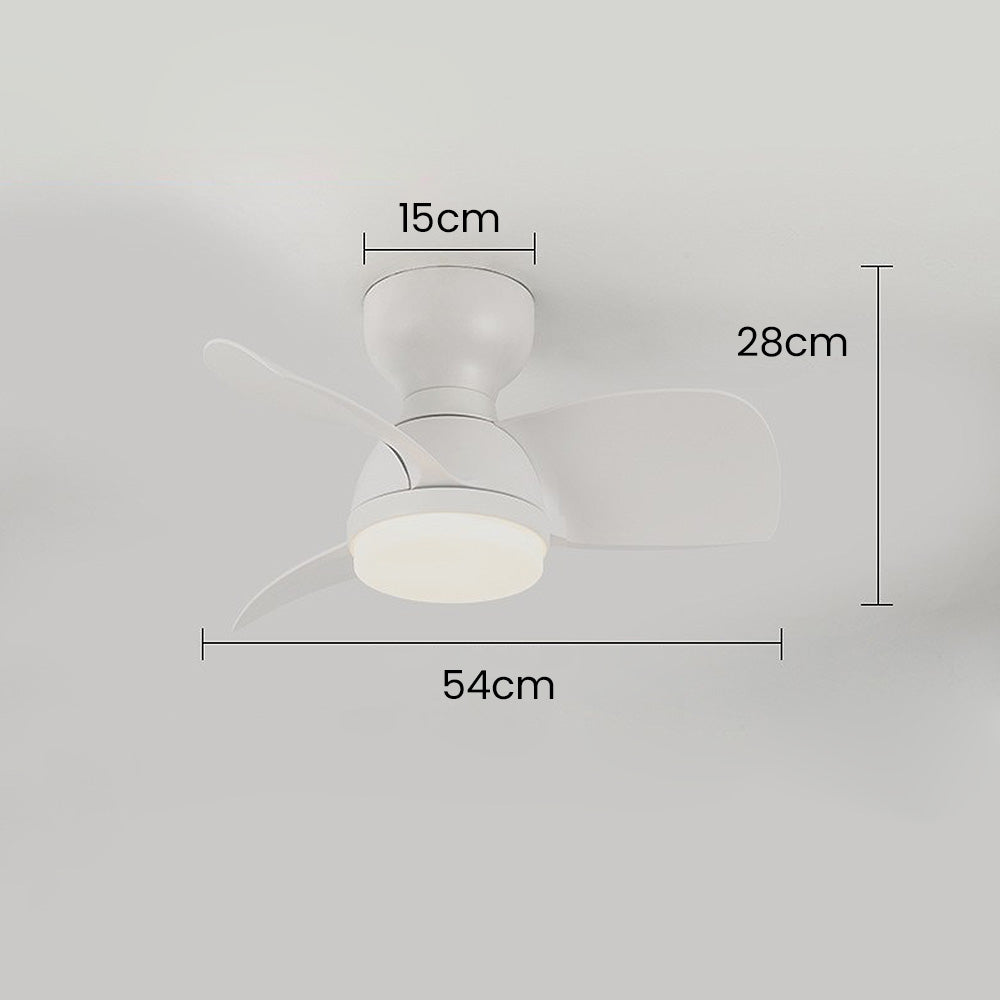 FantasiaWind Wooden LED Ceiling Fan | Modern Design | Schlafzimmer Ventilator mit LED-Licht | Deckenventilator mit Fernbedienung