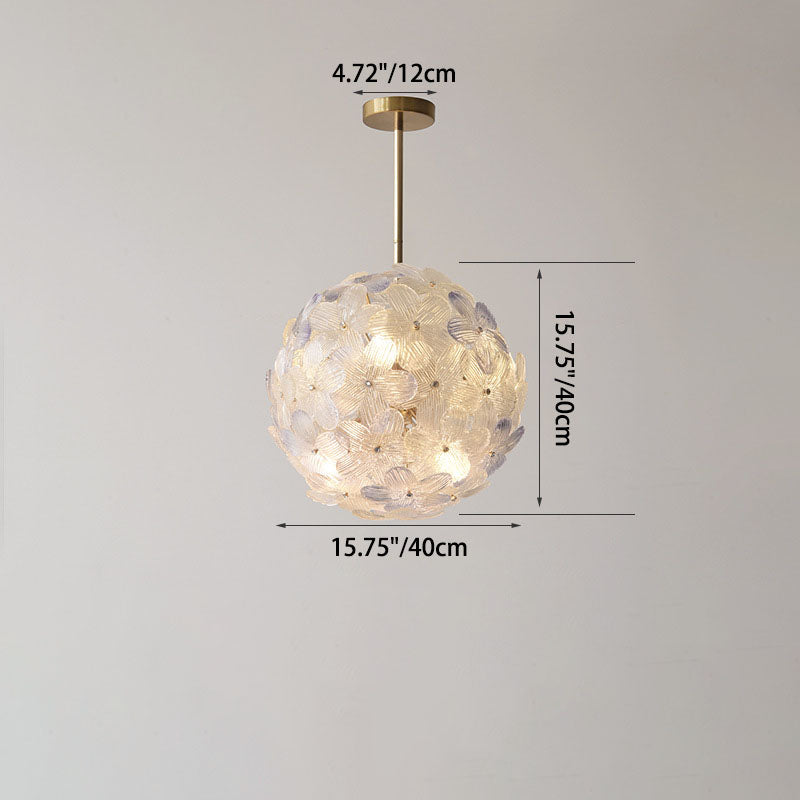 LustroSphere Art Deco Kronleuchter | Glas & Eisen | 6/8-Licht | Modernes Design für Wohnzimmer