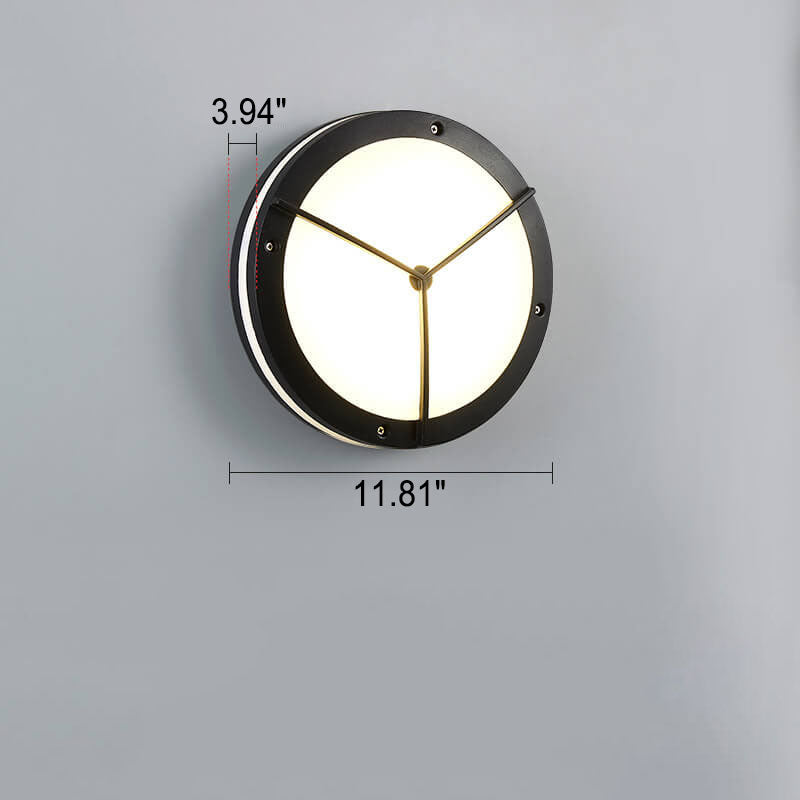 AuroVita LED Deckenleuchte | Wasserdicht | Outdoor-geeignet | Runde Form | Aluminium & Acryl