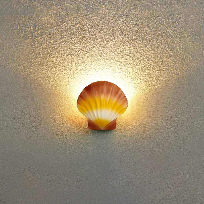 ShellBright LED Wandleuchte | Kreatives Muscheldesign | Aluminium | Wasserdicht | Außenbeleuchtung