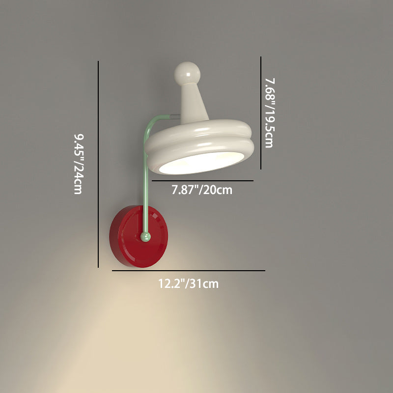 LunaFrame Minimalist Wandlampe | Rundes Eisen-Metall-Design | Schlafzimmerbeleuchtung | Warmlicht | Modern & Stilvoll