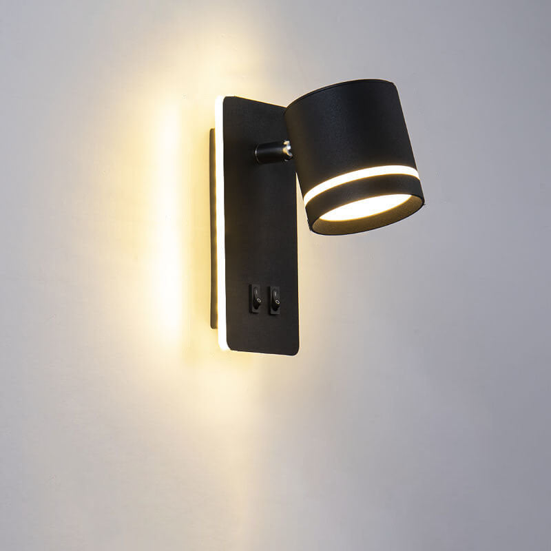 LumoSquare Nordic Minimalist LED Wandleuchte | Rotierbarer Wandstrahler | Leselicht & Dekor