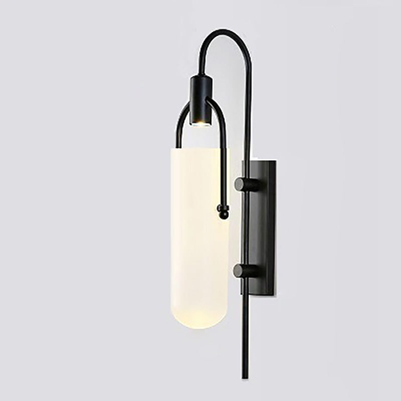 CylindraLux Wandleuchte | Modernes Mid-Century Design | Zylinderform | 1-Licht | Stilvoll für Flur