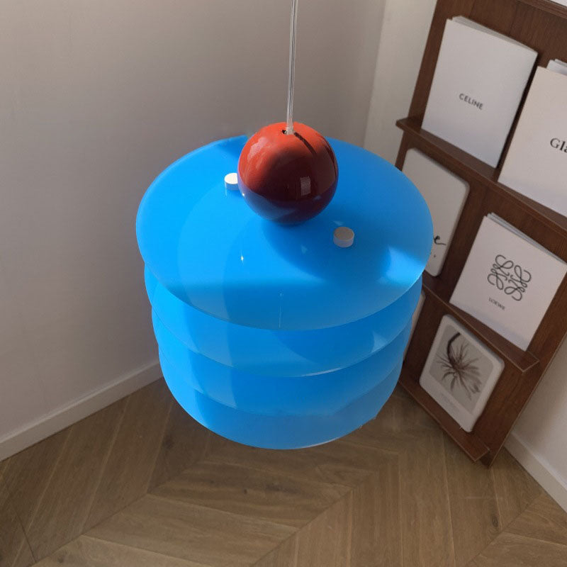 Aurova Nordic Acryl Pendelleuchte | Farbige Hängeleuchte | Modernes Design für Schlafzimmer & Wohnbereiche