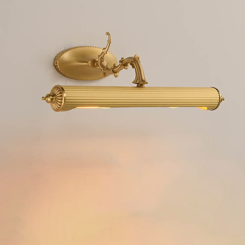 EleganceTwin Französisches Antik Kupfer Wandlicht | 2-Licht | Spiegel Front | Dekorative Wandleuchte