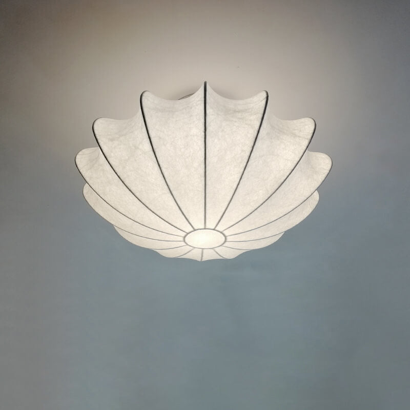 LumoNova Minimalistische Runde Deckenleuchte | Faux-Seide Design | 1/3/5 Licht | Skandinavischer Stil