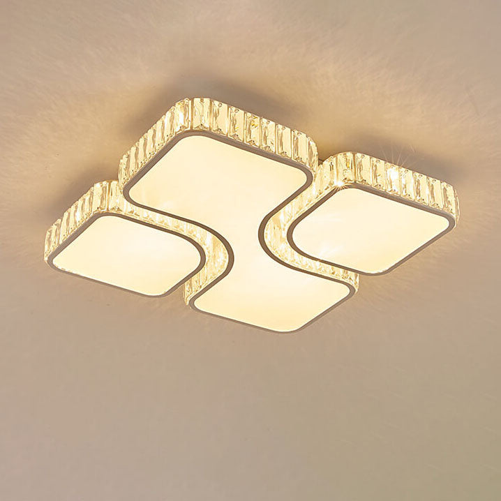 GloriaForma LED Deckenleuchte | Modernes Luxusdesign | Gold | Rechteckig & Quadratisch | Dimmbar