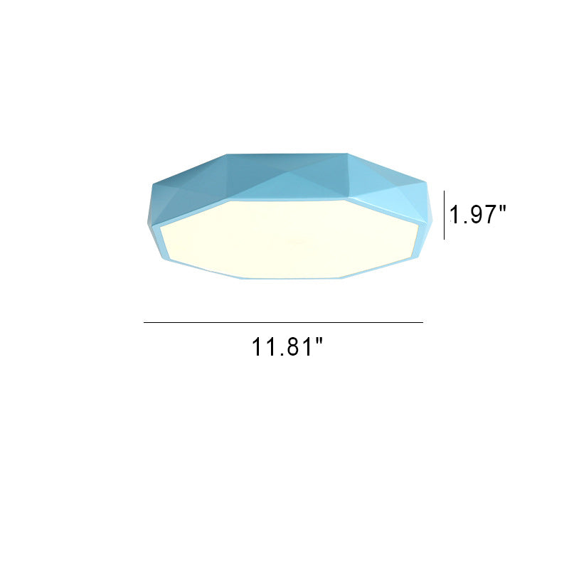 LumaGem Nordic LED Deckenleuchte | Diamant-Design | Acryl & Eisen | Dimmbares Licht | Moderne Beleuchtung