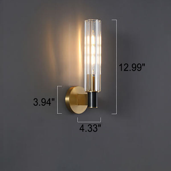 Gloriana Crystal Wall Sconce | Modernes Messing | 1/2 Lichter | Elegante Beleuchtung