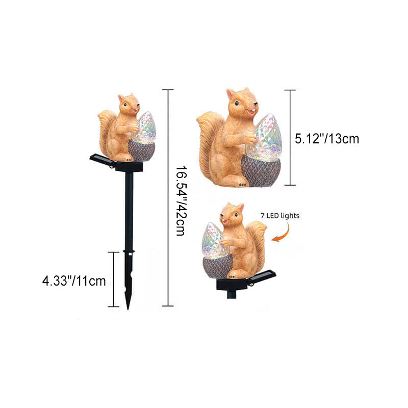 Solarra Gartenleuchte | Kreatives Harz-Design | LED-Solarleuchte | Wasserdicht | Landschaftsbeleuchtung für Außenbereiche