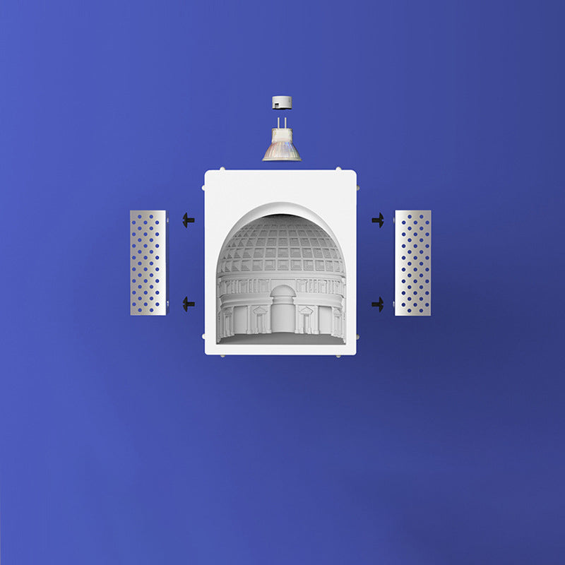 Illumora LED Wandleuchte | Eingebaute Gipslampe mit Sensor | Warmlicht | Modernes Design für Schlafzimmer