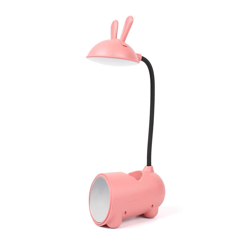 BunnyGlow Kreative LED Touch-Lampe mit Stifthalter | USB-Ladefunktion | Schreibtischlampe | Kinderzimmer Deko