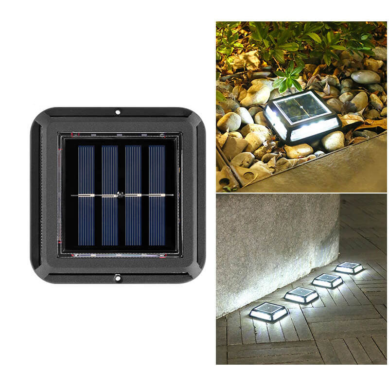 EcoVerta Solar LED Leuchte | Quadratisch & Wasserdicht | Für Garten, Balkon & Außenbereich