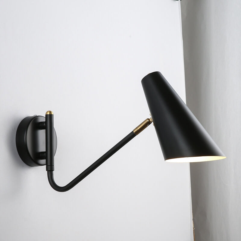 LioraFlex Drehbare Wandlampe | Nordic Design | Minimalistisch | Schwarz, Weiß oder Gold | Wandleuchte für Zuhause
