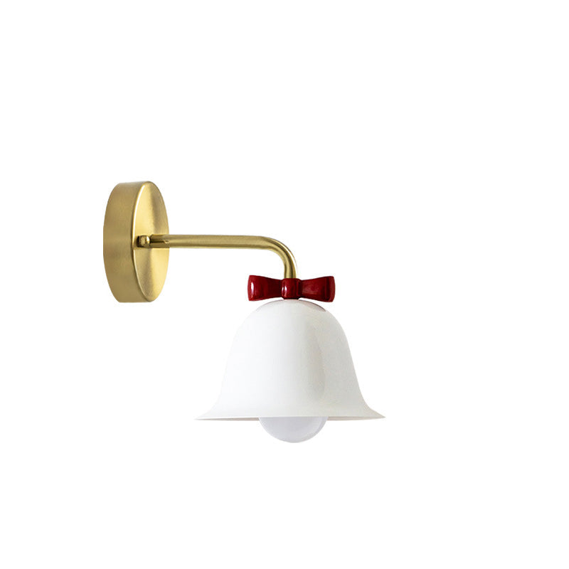 BelleFlare Französisches Design Wandlampe | Minimalistische Glockenform | Einzigartiges Dekor | Iron Wall Sconce