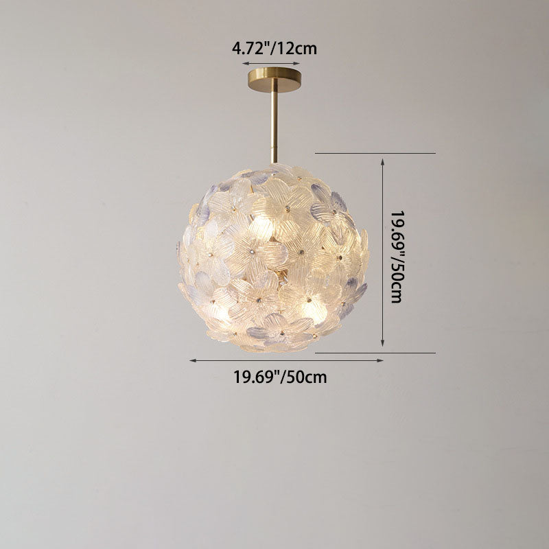 LustroSphere Art Deco Kronleuchter | Glas & Eisen | 6/8-Licht | Modernes Design für Wohnzimmer