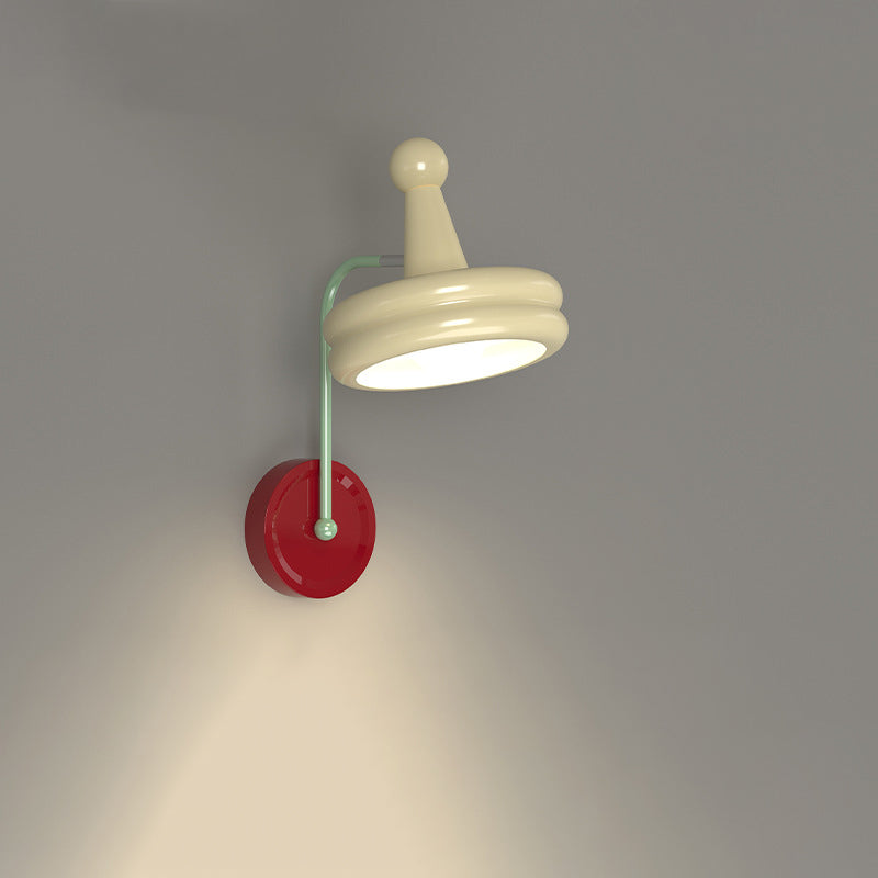 LunaFrame Minimalist Wandlampe | Rundes Eisen-Metall-Design | Schlafzimmerbeleuchtung | Warmlicht | Modern & Stilvoll