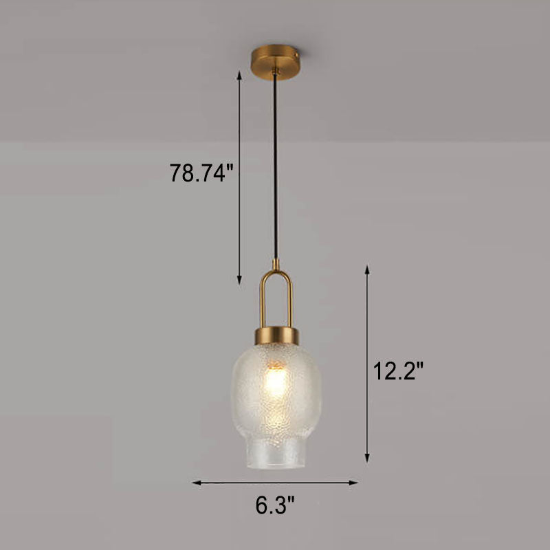LustroLume Oval Glas Pendelleuchte | Nordic Design | Luxuriöse Beleuchtung | Stilvolle Raumgestaltung