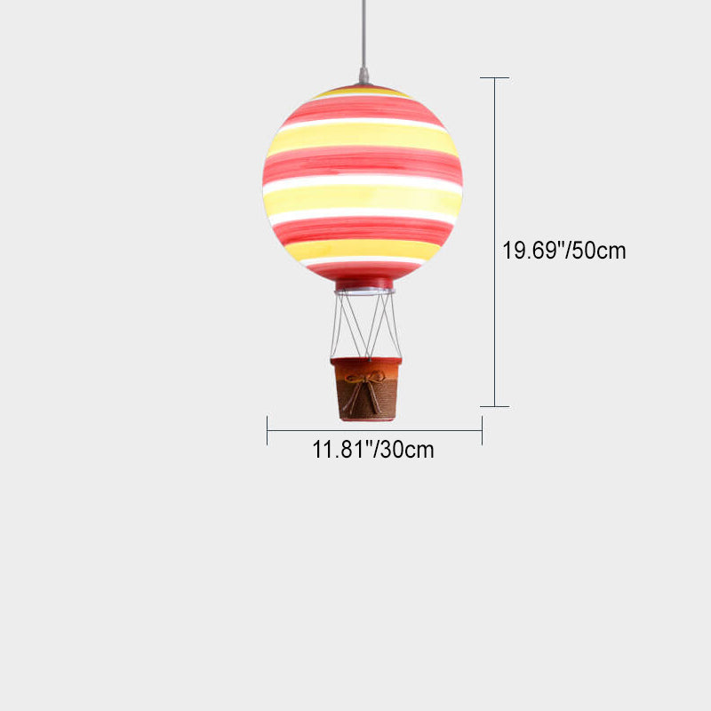 SkyaGlow Heißluftballon Hängeleuchte | Kreatives Skandinavisches Design | LED Pendelleuchte | Deko für Zuhause