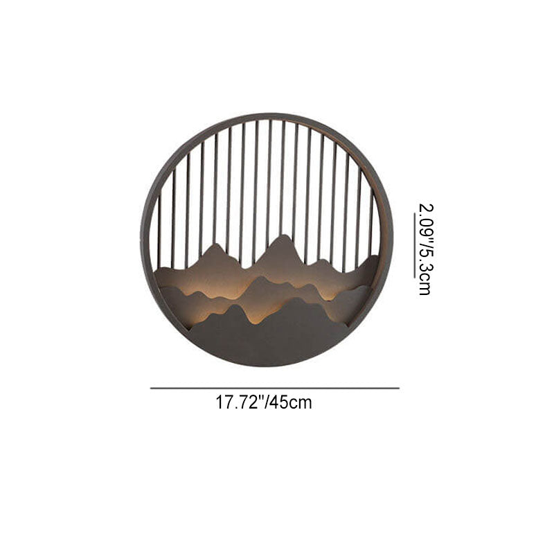 LumeVista LED Outdoor-Wandleuchte | Edelstahl & Berg-Design | Wasserdicht | Warmweiß | Moderne Beleuchtung für Außenbereiche