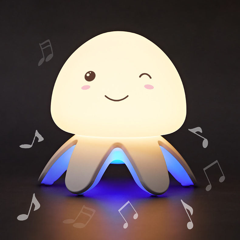 JellyGlow LED Nachtlicht | Kreatives Design | Silikon & Musik | USB Wiederaufladbar