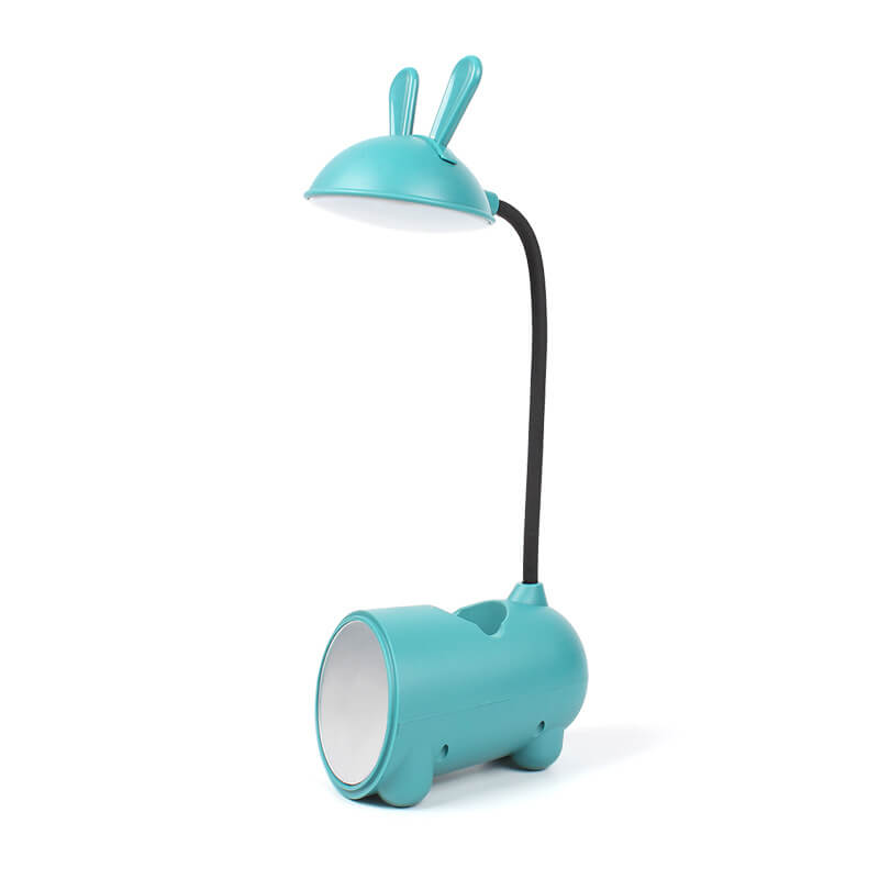 BunnyGlow Kreative LED Touch-Lampe mit Stifthalter | USB-Ladefunktion | Schreibtischlampe | Kinderzimmer Deko