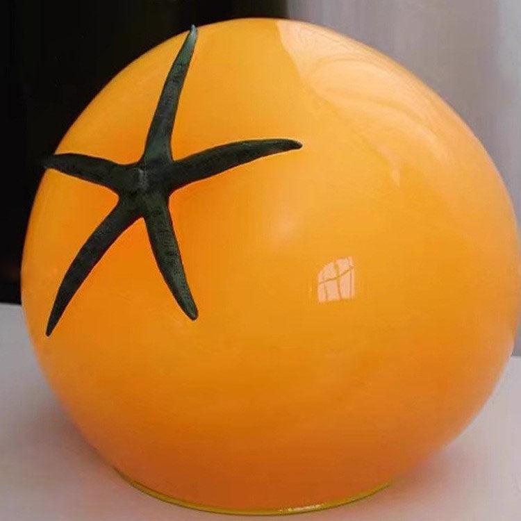 TomatoGlow Moderne Art-Deco USB-LED-Tischlampe | Dekorative Resin-Lampe | Warmes Licht | Perfekt für Wohnzimmer & Arbeitszimmer