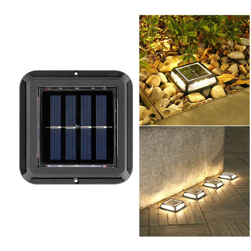 EcoVerta Solar LED Leuchte | Quadratisch & Wasserdicht | Für Garten, Balkon & Außenbereich