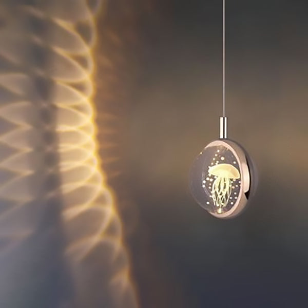 LuminSphere LED Pendelleuchte | Aluminium-Kristall-Design | Modern & Minimalistisch | Für Schlafzimmer & Esszimmer