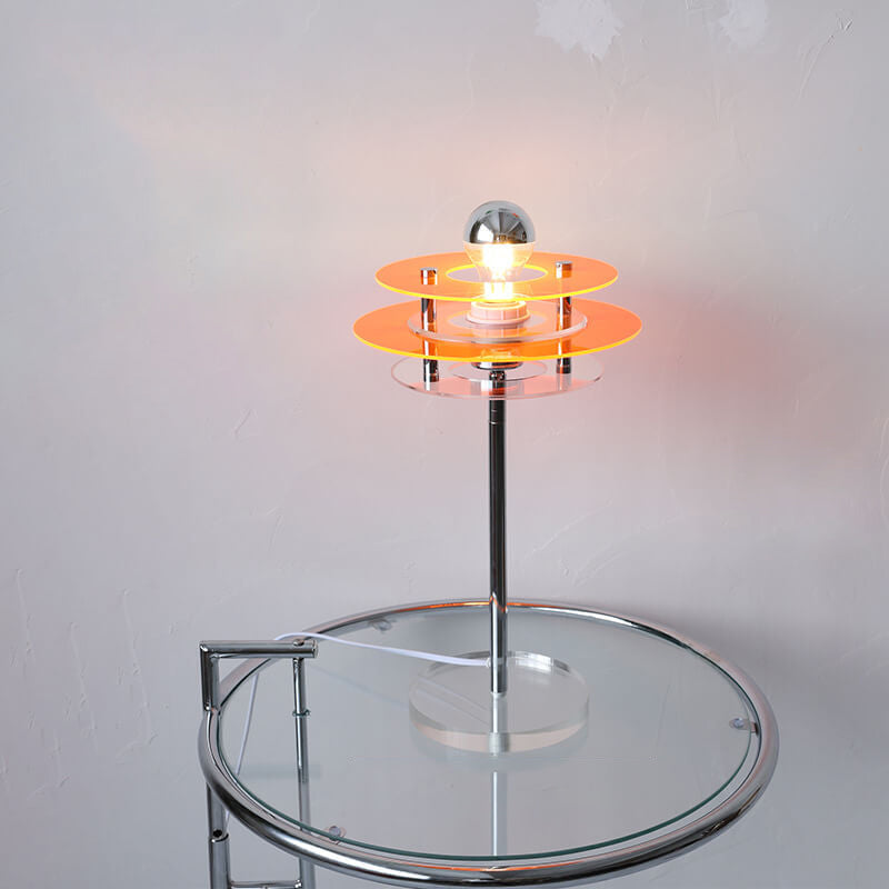 AstroVibe Moderne Acryl Tischlampe | Space-Saucer Design | Einzigartig | Stimmungsvolles Licht | Deko für Zuhause