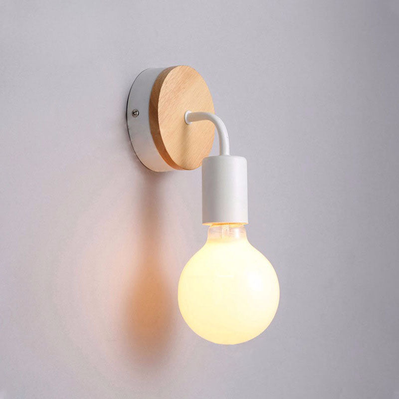 ArcoLune Wandleuchte | Modernes gebogenes Holz-Design | Beleuchtung für Schlafzimmer | Stilvoll & funktional