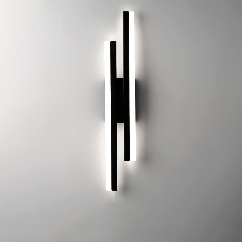 LuxLine Moderne LED Wandlampe | Minimalistisches Design | Eisen & Acryl | Dimmbares Licht