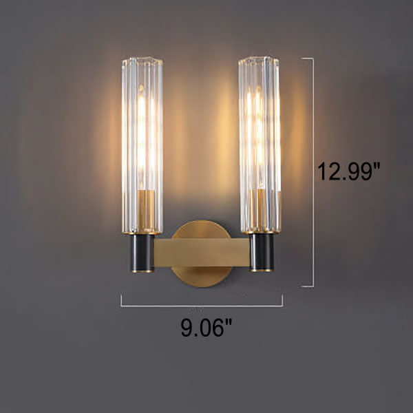 Gloriana Crystal Wall Sconce | Modernes Messing | 1/2 Lichter | Elegante Beleuchtung