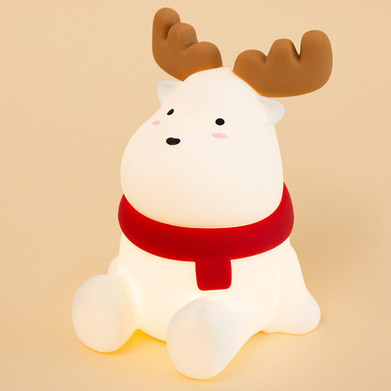 GlowMoose LED Nachtlicht | Kreatives Design | Silikon Touch Lampe | Stimmungsvolles Licht