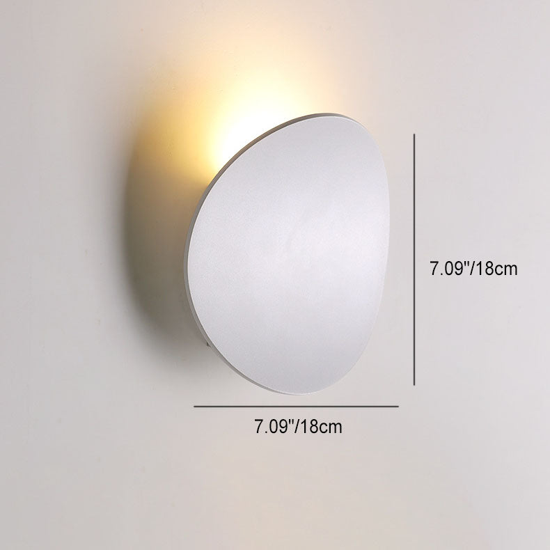 CurveLuxe Minimalistische LED Wandleuchte | Aluminium Rund | Warmweiß & Kaltweiß | Moderne Wandbeleuchtung