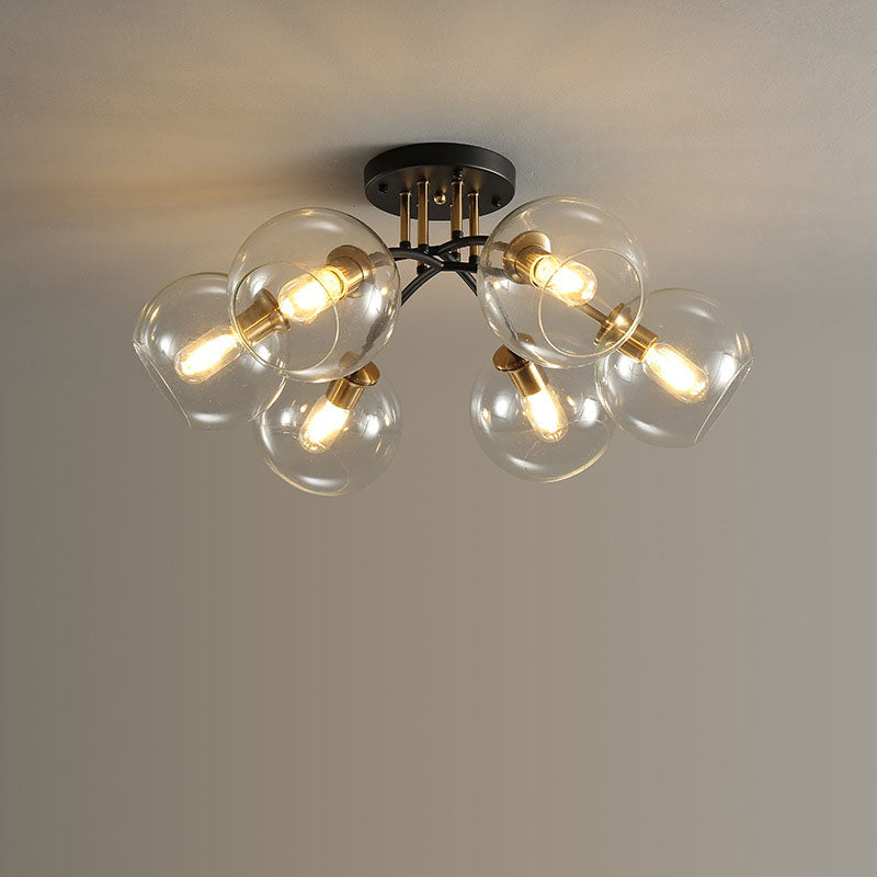 AstraLuxe Glas-Deckenleuchte | Luxus Design | 4/6/8 Lichter | Modern & Elegante Beleuchtung für Ihr Zuhause