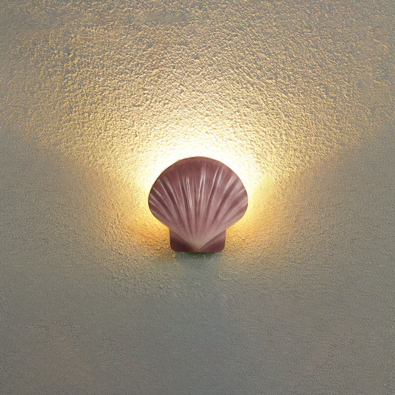 ShellBright LED Wandleuchte | Kreatives Muscheldesign | Aluminium | Wasserdicht | Außenbeleuchtung