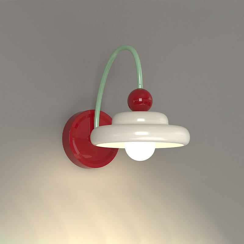 LunaFrame Minimalist Wandlampe | Rundes Eisen-Metall-Design | Schlafzimmerbeleuchtung | Warmlicht | Modern & Stilvoll