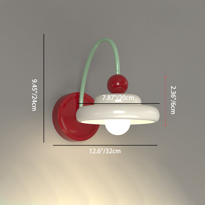 LunaFrame Minimalist Wandlampe | Rundes Eisen-Metall-Design | Schlafzimmerbeleuchtung | Warmlicht | Modern & Stilvoll