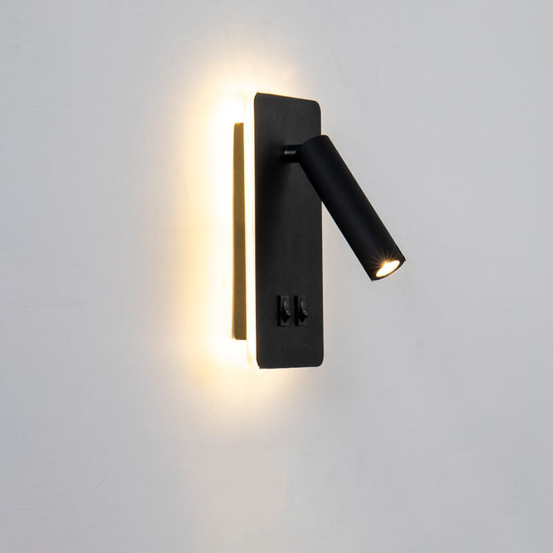 LumoSquare Nordic Minimalist LED Wandleuchte | Rotierbarer Wandstrahler | Leselicht & Dekor