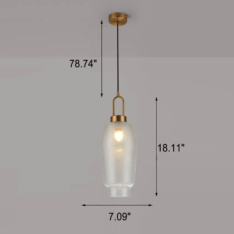 LustroLume Oval Glas Pendelleuchte | Nordic Design | Luxuriöse Beleuchtung | Stilvolle Raumgestaltung