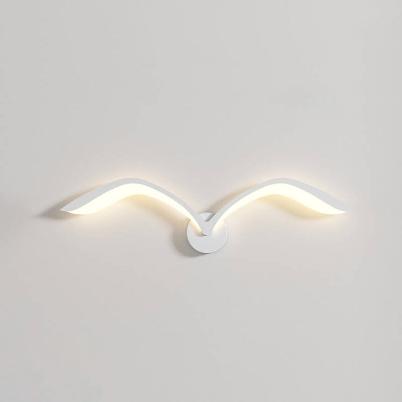 AeroViva Nordic Design LED-Wandleuchte | Minimalistisches Acryl | Seemöwen-Design | Energieeffizient & Modern