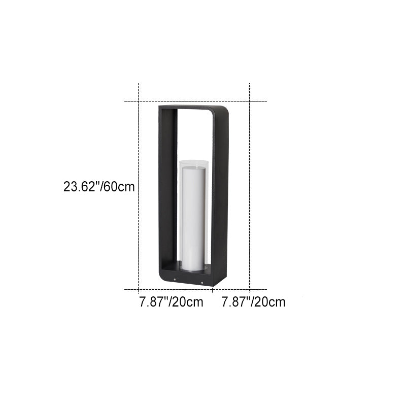 LumiSquare LED Gartenleuchte | Minimalistisches Design | Edelstahlrahmen | Wetterfest | Für Außenbereiche und Terrassen