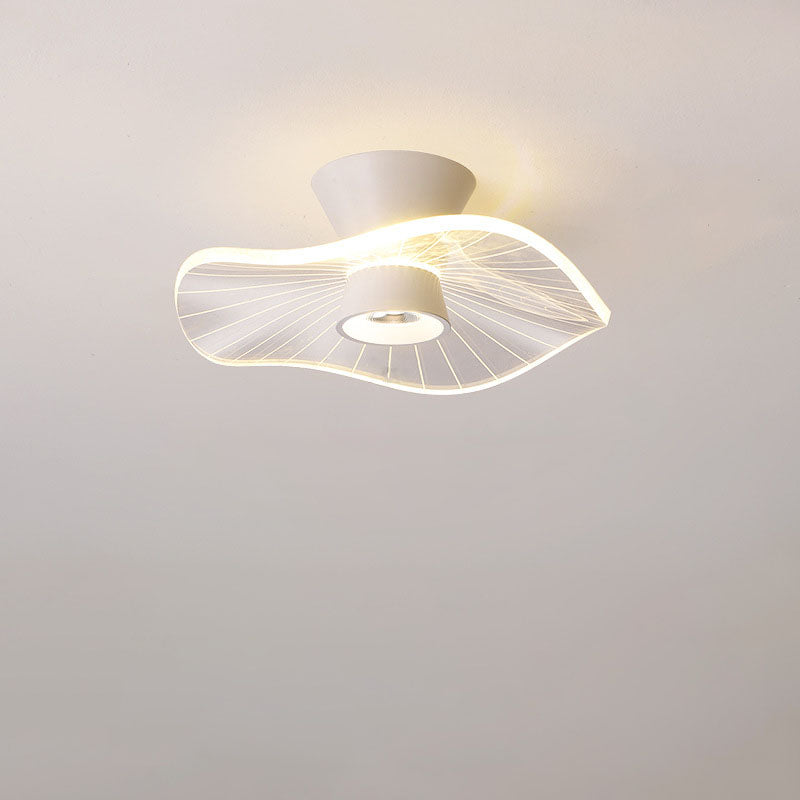 Bloomora Minimalistische LED-Deckenleuchte | Rosendesign | Runde Acryl-Lampe | Stimmungslicht für Wohnzimmer