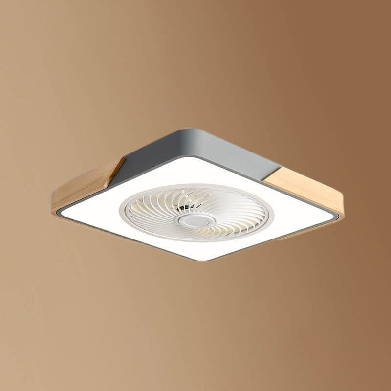 LuxiGlow Nordic Design LED Deckenventilator | Infinitely Dimmable | Remote Control | App Steuerung | Modernes, stilvolles Licht für Ihr Zuhause