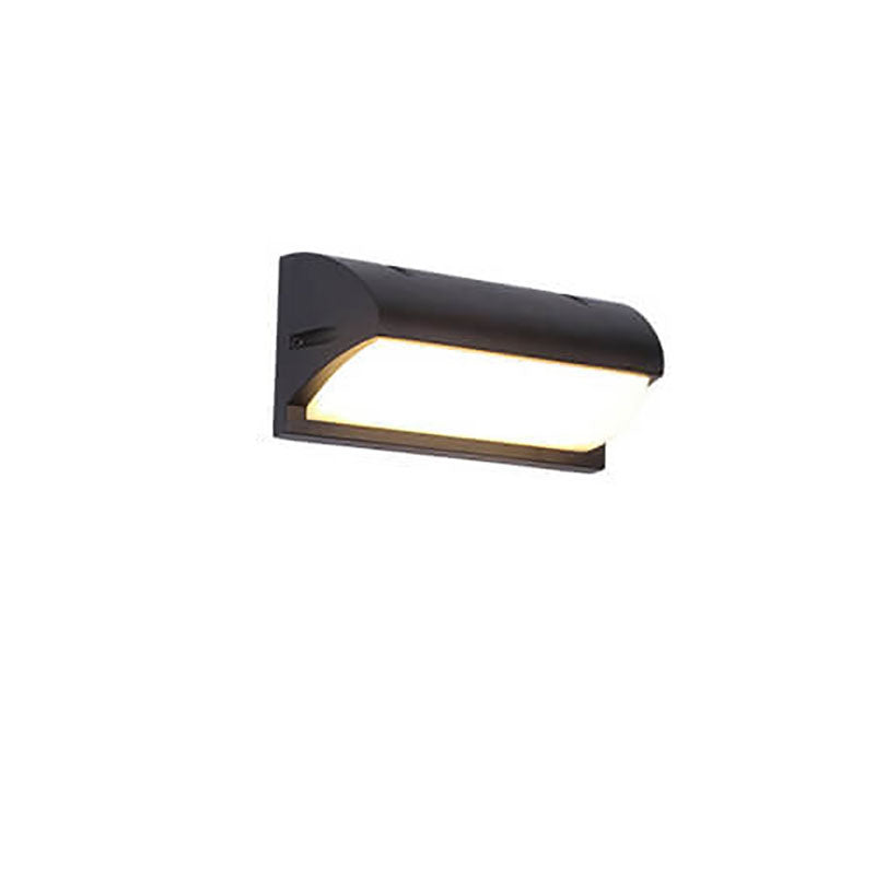 Zynistra AquaGlow Außenwandleuchte | Geometrisches Design | Wasserdicht | LED mit Sensor