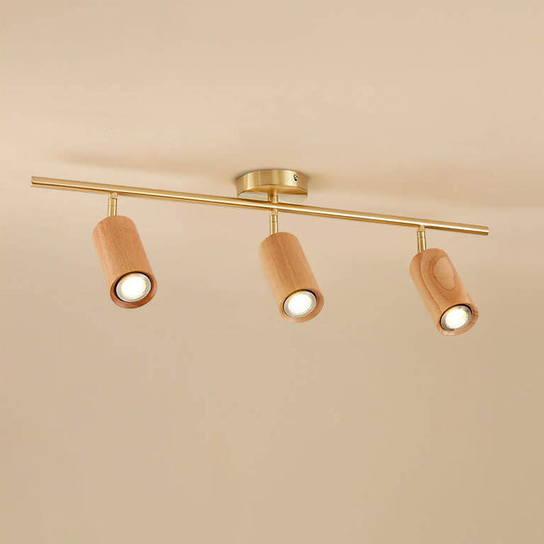 LumiSpot Nordic Design LED Deckenleuchte | Minimalistisches Holz-Design | Energieeffizient | Modernes Wohnambiente