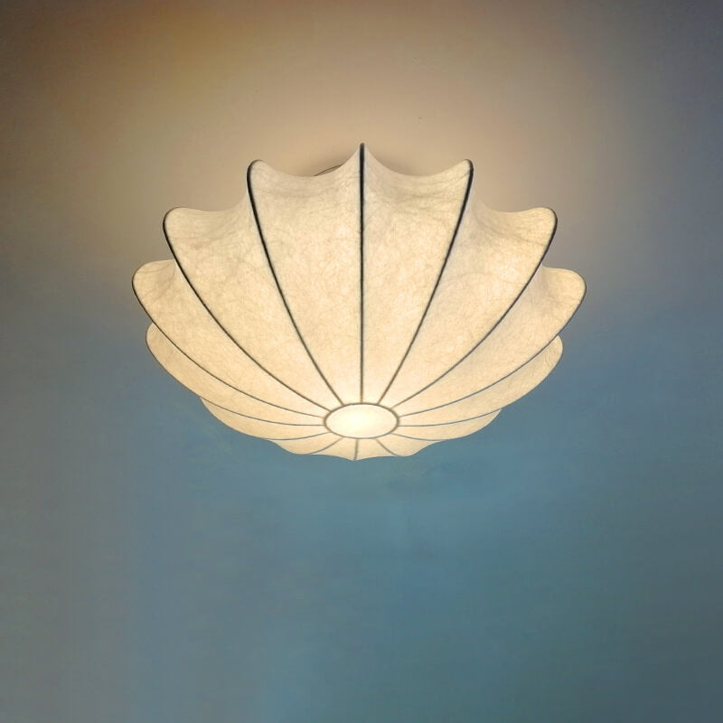 LumoNova Minimalistische Runde Deckenleuchte | Faux-Seide Design | 1/3/5 Licht | Skandinavischer Stil