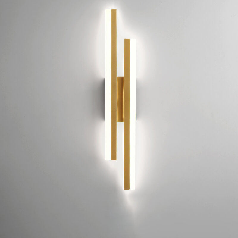LuxLine Moderne LED Wandlampe | Minimalistisches Design | Eisen & Acryl | Dimmbares Licht