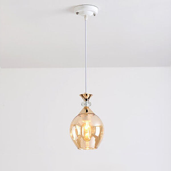 AuroSphere Gradient Glas Pendelleuchte | 1/3 Lichter | Insellicht | Modernes Design für Esszimmer & Küche